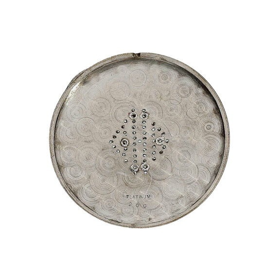 Swiss platinum and diamond-set Art Deco dress watch Circa 1935 Swiss platinum and diamond-set Art Deco dress watch Circa 1935