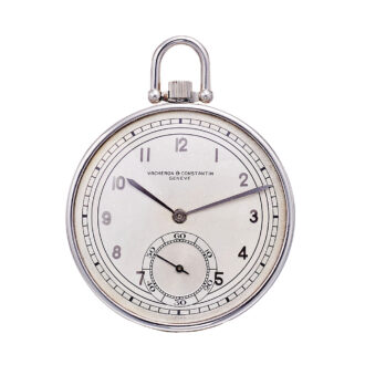 Elegant Swiss platinum keyless Art Deco dress watch Circa 1938