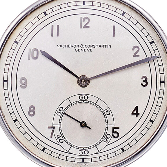 Elegant Swiss platinum keyless Art Deco dress watch Circa 1938 Elegant Swiss platinum keyless Art Deco dress watch Circa 1938