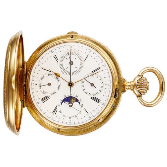 American repeating chronograph with calendar Circa 1887-1895