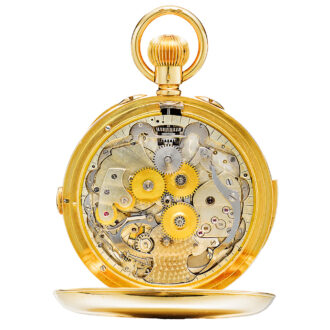 Swiss gold minute repeating chronograph watch Circa 1890