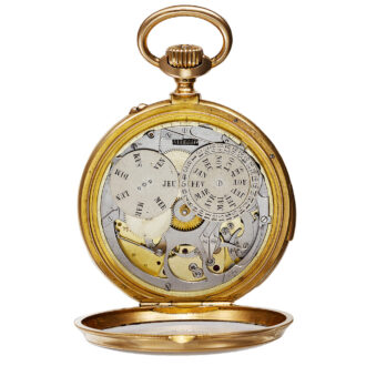 Swiss repeating linear-digital American Calendar watch Circa 1910 Swiss repeating linear-digital American Calendar watch Circa 1910