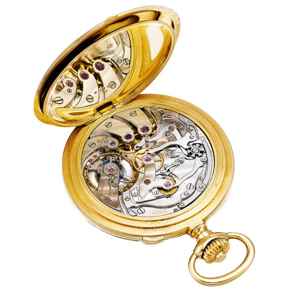 Swiss yellow gold complicated pocket watch Circa 1920-1930 Swiss yellow gold complicated pocket watch Circa 1920-1930