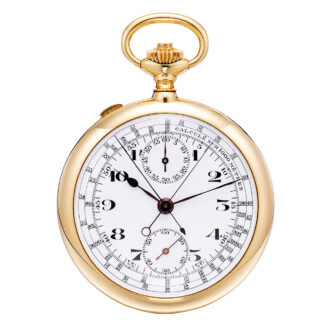 Swiss yellow gold complicated pocket watch Circa 1920-1930