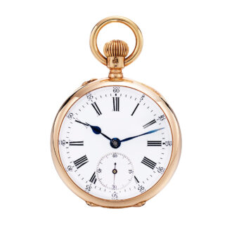 Swiss 18-carat gold open faced pendant watch Circa 1870