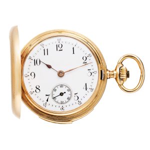 Swiss hunting cased minute repeating pendant watch Circa 1890