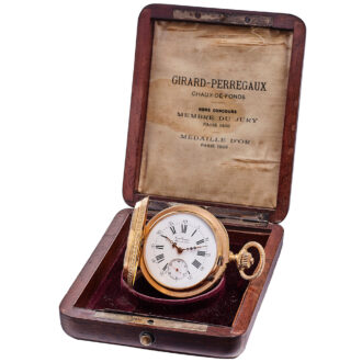 Swiss chronometer with pivoted detent escapement Circa 1889
