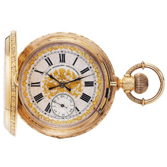 Swiss gold chronometer made for the Hispanic market Circa 1880