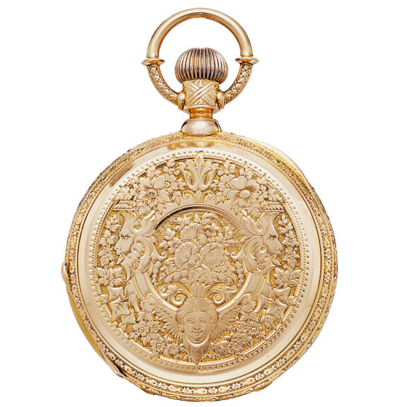Swiss gold chronometer made for the Hispanic market Circa 1880 Swiss gold chronometer made for the Hispanic market Circa 1880