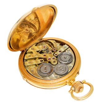 Swiss gold Second Morte indépendante pocket watch Circa 1930