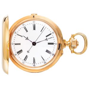 Swiss gold Second Morte indépendante pocket watch Circa 1930