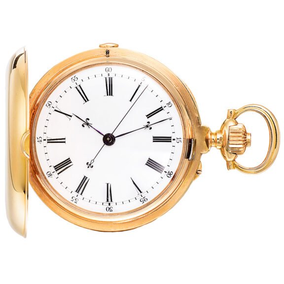 Swiss gold Second Morte indépendante pocket watch Circa 1930