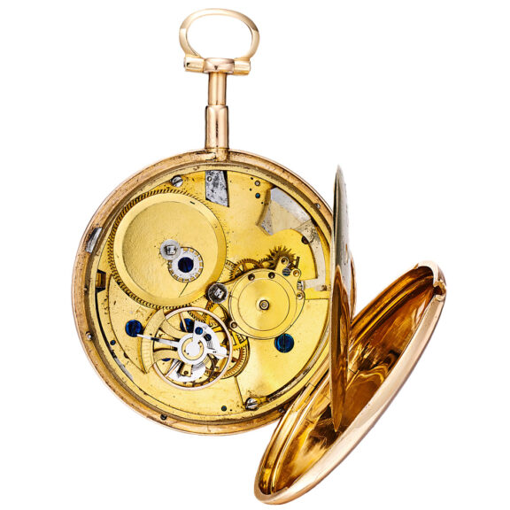 French 18 carat pink gold quarter repeating pocket watch Circa 1789 French 18 carat pink gold quarter repeating pocket watch Circa 1789