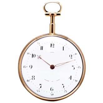 French 18 carat pink gold quarter repeating pocket watch Circa 1789