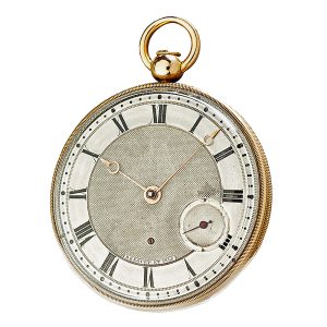 French gold repeating cylinder pocket watch Circa 1819