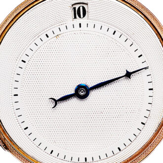Gold cylinder pocket watch with digital hours Circa 1819-1838