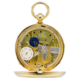 Swiss gold astronomical pocket watch with moon phases Circa 1850 Swiss gold astronomical pocket watch with moon phases Circa 1850