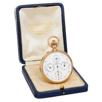 French gold complicated pocket watch with chronograph Circa 1890