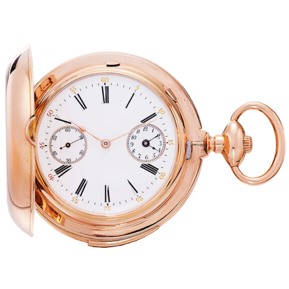 Swiss gold double faced complicated pocket watch Circa 1860 Swiss gold double faced complicated pocket watch Circa 1860