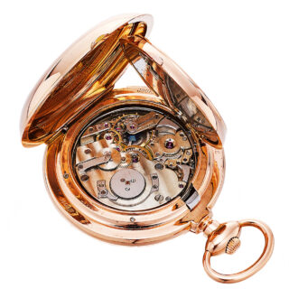 Swiss gold double faced complicated pocket watch Circa 1860