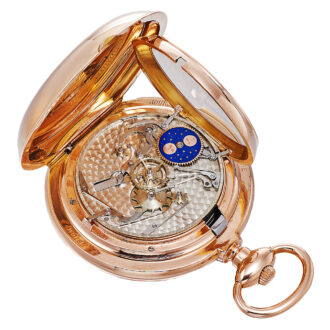 Swiss gold double faced complicated pocket watch Circa 1860