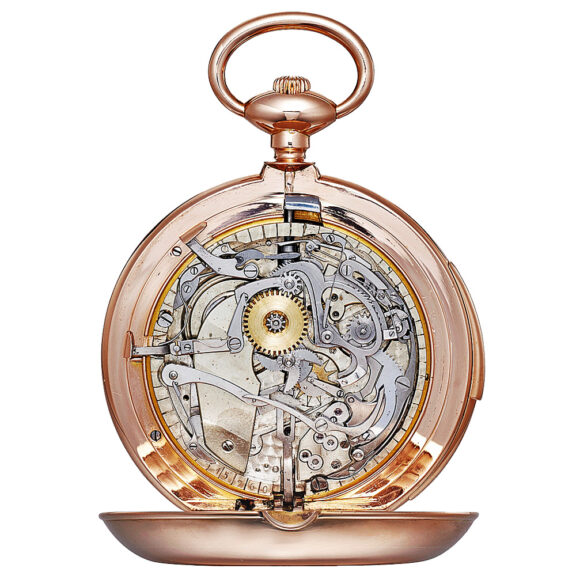 Swiss gold double faced complicated pocket watch Circa 1860 Swiss gold double faced complicated pocket watch Circa 1860
