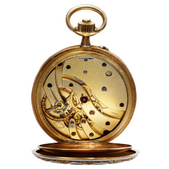French gold and enamel Deco-Style pocket watch Circa 1910 French gold and enamel Deco-Style pocket watch Circa 1910
