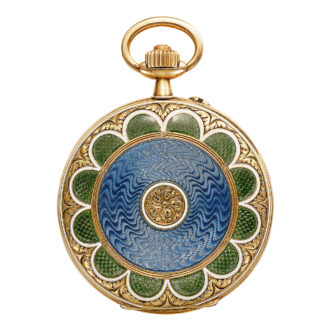 French gold and enamel Deco-Style pocket watch Circa 1910 French gold and enamel Deco-Style pocket watch Circa 1910