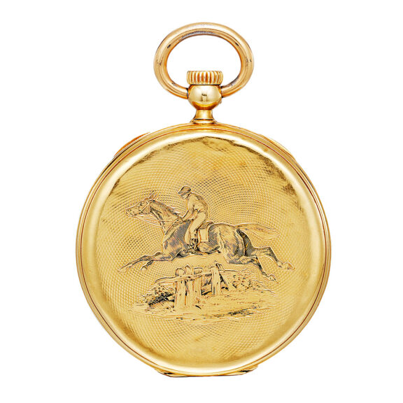 Swiss pocket watch with early winding- and setting device Circa 1850 Swiss pocket watch with early winding- and setting device Circa 1850