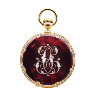 Swiss gold hunting cased watch with concealed portrait Circa 1854