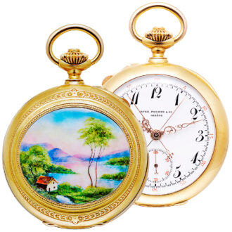 Swiss repeating split-seconds lever chronograph Circa 1892
