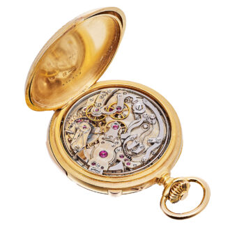 Swiss repeating split-seconds lever chronograph Circa 1892