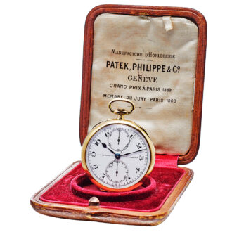 Swiss gold minute repeating lever chronograph Circa 1901