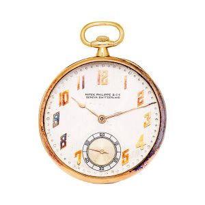Swiss 18k gold Art Deco dress watch with coat-of-arms Circa 1925
