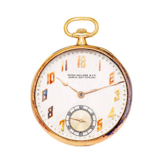 Swiss 18k gold Art Deco dress watch with coat-of-arms Circa 1925