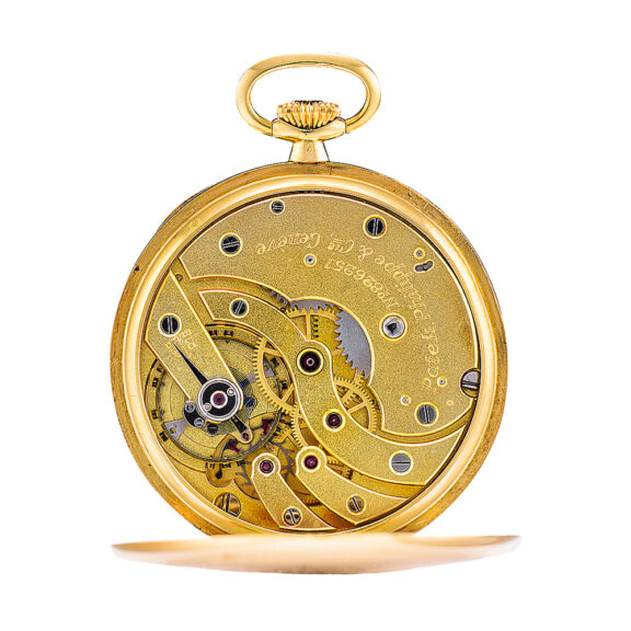 Swiss 18k gold Art Deco dress-watch with three-tone dial Circa 1924 Swiss 18k gold Art Deco dress-watch with three-tone dial Circa 1924