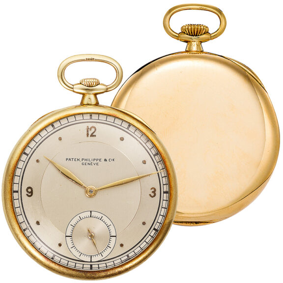 Swiss 18 Carat gold Art Deco dress watch with three tone dial Circa 1923