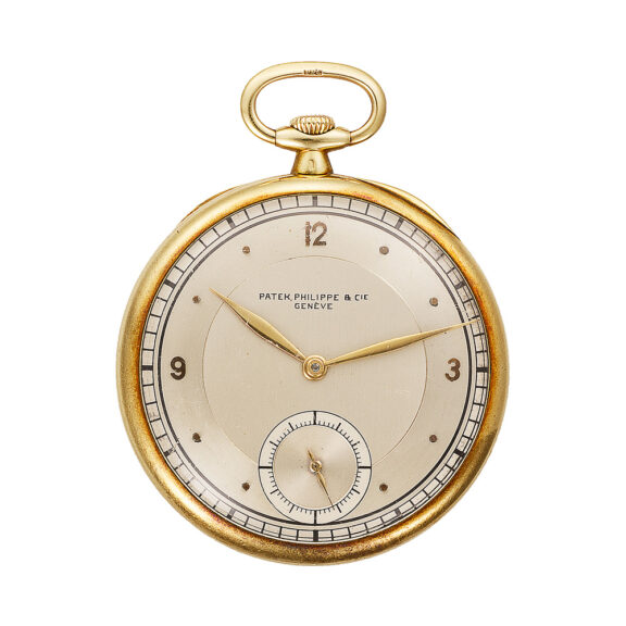 Swiss 18k gold Art Deco dress-watch with three-tone dial Circa 1923 Swiss 18k gold Art Deco dress-watch with three-tone dial Circa 1923