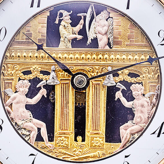 Gold quarter repeating automaton pocket watch Circa 1810-1820 Gold quarter repeating automaton pocket watch Circa 1810-1820