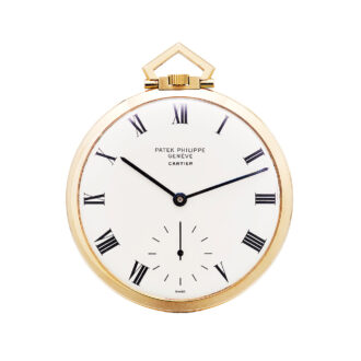 Swiss gold and enamel hunting cased lever dress watch Circa 1968