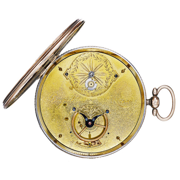 Swiss/French silver and gold cylinder pocket watch Circa 1815 Swiss/French silver and gold cylinder pocket watch Circa 1815