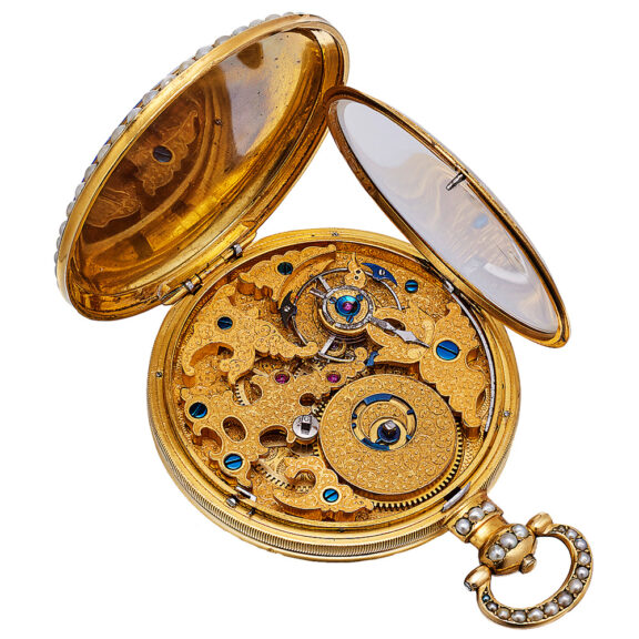 Large Swiss gilt duplex made for the Chinese market Circa 1860 Large Swiss gilt duplex made for the Chinese market Circa 1860
