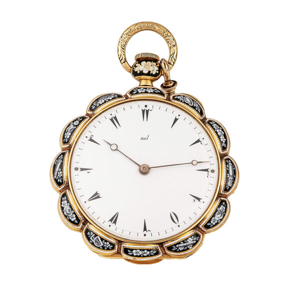 Swiss gold and enamel pocket watch for Turkish market Circa 1840 Swiss gold and enamel pocket watch for Turkish market Circa 1840