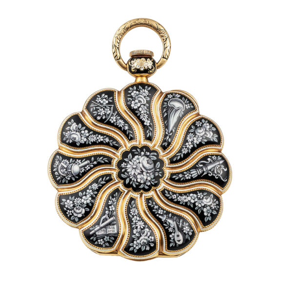 Swiss gold and enamel pocket watch for Turkish market Circa 1840 Swiss gold and enamel pocket watch for Turkish market Circa 1840