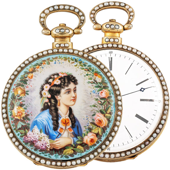 Swiss watch with centre seconds for Chinese Market Circa 1860-1880