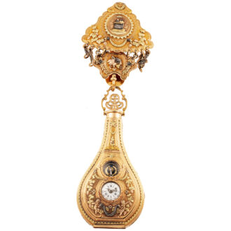 Swiss form-watch in the shape of a scent-bottle Circa 1780-1790