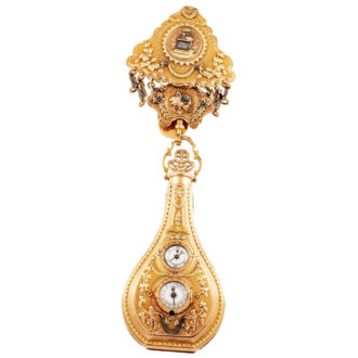 Swiss form-watch in the shape of a scent-bottle Circa 1780-1790