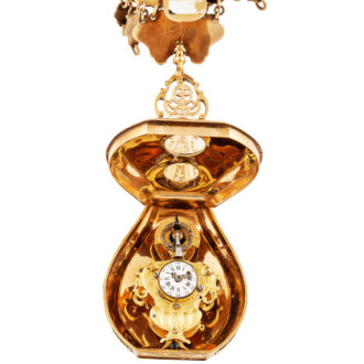 Swiss form-watch in the shape of a scent-bottle Circa 1780-1790