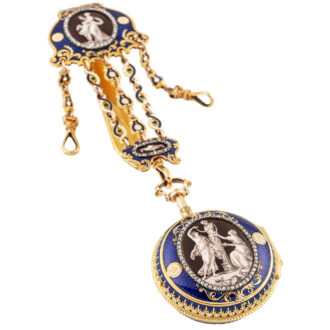 English repeating pocket watch with matching chatelaine Circa 1768
