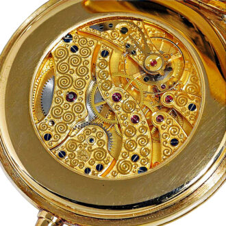 Swiss decorative limited edition gilt lever watch Circa 1981